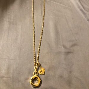 Prada Gold Tone Necklace